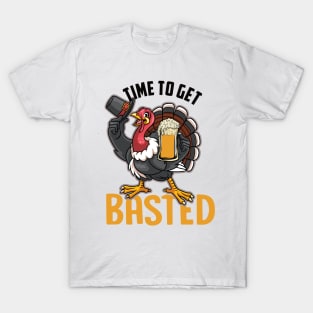 Time to get basted funny turkey thanksgiving gift T-Shirt